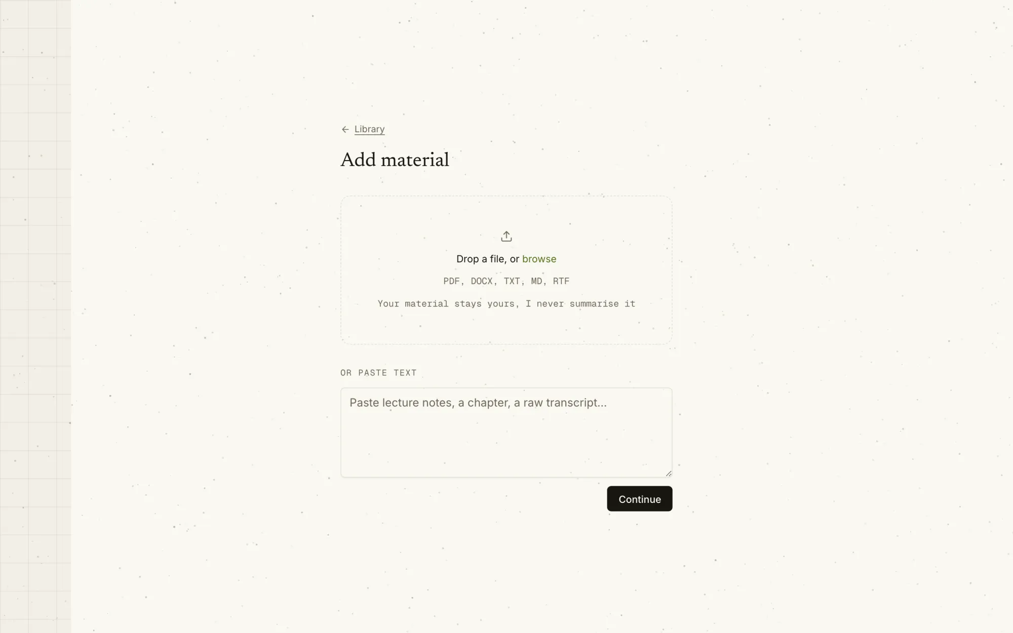 Add material